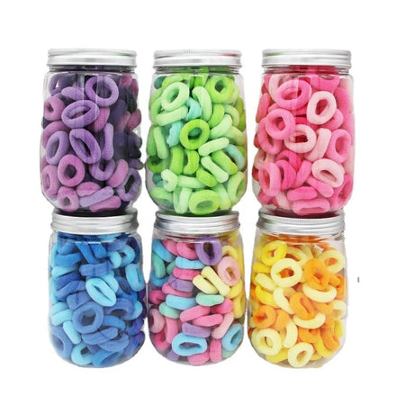 Hot Selling Kids Seamless Elastic Hair Bands Sweet Ponytail Hair Elastic