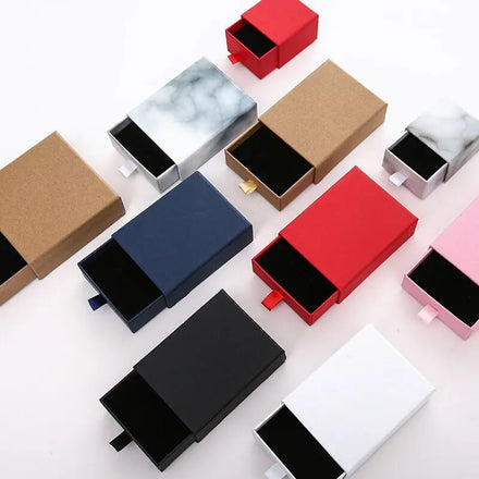 Custom Logo Drawer Storage Paper Packaging Box for Eco Friendly Packages Kraft Paper Box Jewelry Packaging