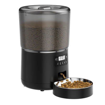 PFF010 4L 10s Voice Recorder Dry Food Dispenser Cat Feeder Automatic Pet Food Feeder Timed Cat Feeder
