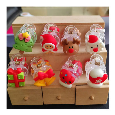 Christmas Styles Hair Accessories 100pcs Metal Hair Clips Non-slip Hair Pins for Baby Girls