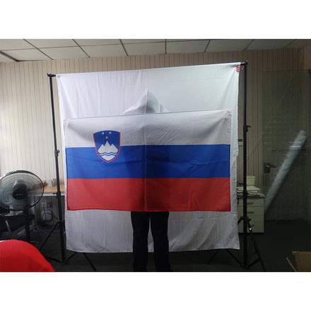 3x5ft Football Match Custom Logo Cheering Fan Cape Body Flag Slovenia National Flag Cloak