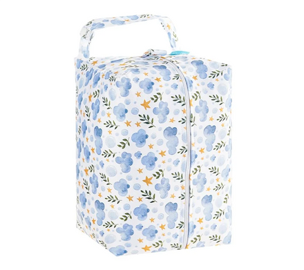 Happy Flute Waterproof Baby Diaper Bag Washable Diaper Pod for Cloth Diapers Reusable Mommy Wet Bag Travel Storage Bag