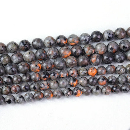 Semi Precious Natural Yooperlite Stone Beads Fire Containing Fluorescent Sodalite Bead for Jewelry Making 6mm 8mm 10mm
