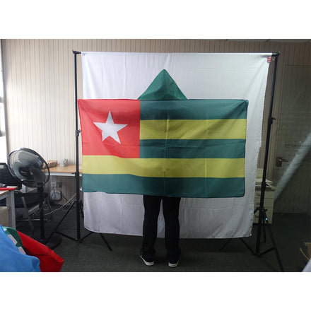 3x5ft Football Match Custom Logo Cheering Fan Cape Body Flag Togo National Flag Cloak