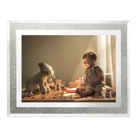 Hot Sale Home Decoration Clear Acrylic Magnetic Stainless Steel Custom Size Crystal Photo Frame Wholesale