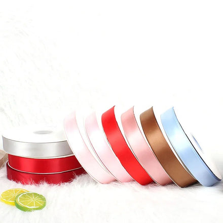 Black Satin Ribbon Grey 1inch Single Double Faced Sided Silk Wholesale 1.5inch 3 Inch 1 1/2 Inch Pink White Red Decoration