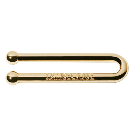 Custom Irregular Shape Lingerie Ring Slider Buckle Gold Plated Engraving Letter Straps Hardware for Swimwear