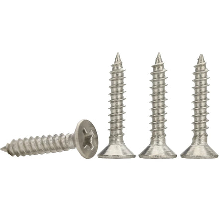 Stainless Steel Screws and Bolts DIN7982 Metric/Inch Pozi Flat Head Self Tapping Screws Grade A2/A4 Standard Thread