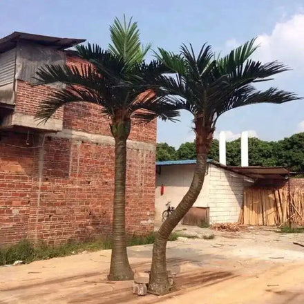E759 Beach Fake Tree Landscape Engineering Tree Decoration Big Plant Coastline Artificial Palm Tree for Swimming Pool Decor