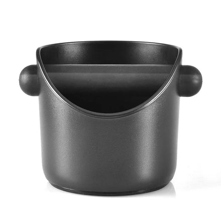 Mini Espresso Round Mini Coffee Knock Box ABS Coffee Ground Bin with Removable Knock Bar and Non-Slip Base
