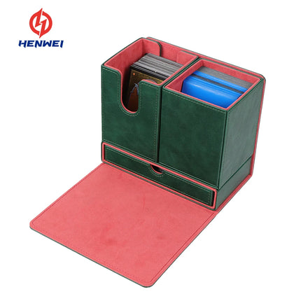 Custom Leather & PU Board Card Deck Case for Premium-Trading Storage Box