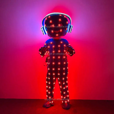LED Robot Clothing Luminous Stage Performance Clothes Dance Show DJ Costumes LED Light Robot Clothes Suit for Night Club Party