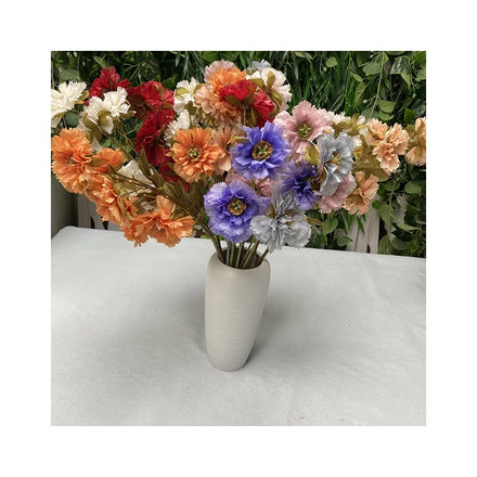 Cheap Wholesale Artificial Flowers Mothers Day 3 Heads Snow Lotus