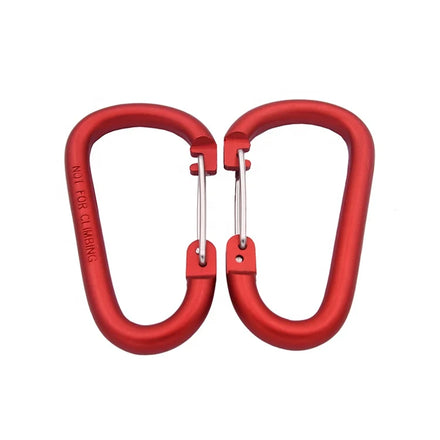 3 Inch D Shaped Aluminum Alloy Wire Gate Carabiner Clip for Outdoor Sport Camping Keychain Hook Bag Parts Clip Not for Climbing