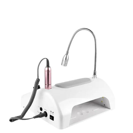 5 in 1 Nail Machine Drill UV LED Lamp Vacuum Cleaner Table Lamp Nail Arm Rest Multifunctional Nail Machines