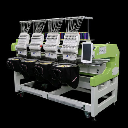 4 Heads Computerized Industrial Hat T Shirt Garment Embroidery Machines