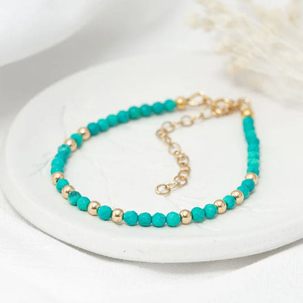Custom Beads Bracelet Girls Natural Gemstone Beads Bracelets