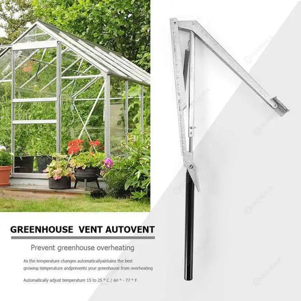 Galvanized Steel Greenhouse Automatic Window Openers Solar Heat Sensitive Roof Vent Opening Kits Laser Cut Easily Assembled 100%