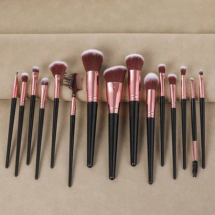 7pcs/10pcs/15pcs Private Label Matte Vegan Foundation Makeup Brush Set Professional Beauty Tools Makeup Brush Set