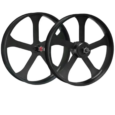 26 Inch Snow Ebike Rims Fat Bicycle Wheels Sand Beach Bike Wheel 5 Spoke Magnesium Alloy Rims for Electric Snow Bike