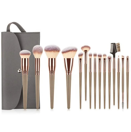 7/10/15 PCS Makeup Brushes Private Label Champagne Gold Eye Eyelash Eyebrow Foundation Professional Makeup Brush Set