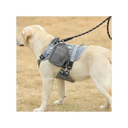 Maychan All Seasons Tactical Dog Harness Handle Durable Plastic Polyester Solid Pattern Breathable Comfort for Outdoor Training