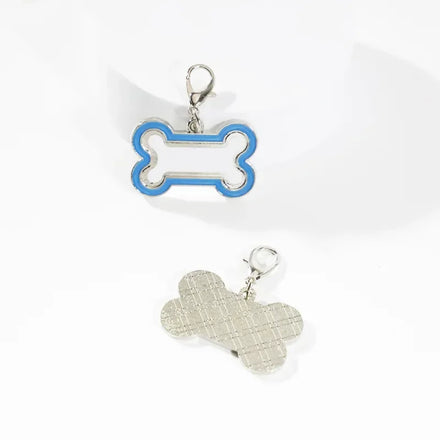 Cheap Sublimation Dog Tags Bone Shape Blanks with Aluminum Insert