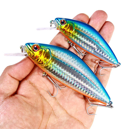 Hengjia 15g 32g Sinking Minnow Hard Fishing Lure Jerkbaits Leurre De Umpan Plastic Metal ABS for River Lake Stream Fishing