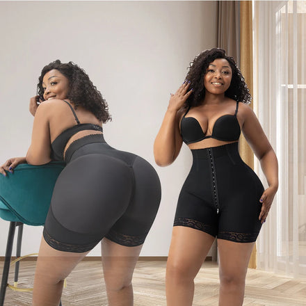 Wholesale 3 in 1 Postpartum Waist Slimming Compression Trainer Shapewear Butt Lifter Body Shaper Shorts for Women