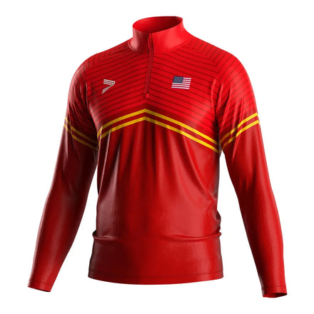 Stand Collar Quarter Zip Pullover O Neck Wrestling Warm-up Suit Sweatshirt Pullover Men Fleece Sweatshirts Wholesale