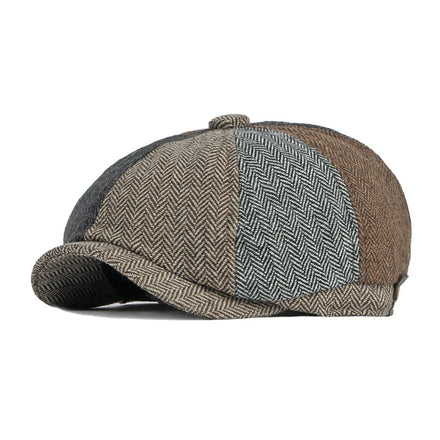 MIO Wholesale 8 Panel Newsboy Hat for Men Fashionable Cotton Ivy Cap Tweed Denim Plain Design for Casual Sports Use for Winter