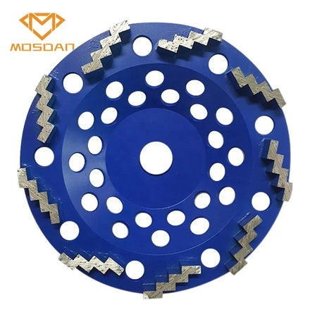 180mm 9 Zigzags Diamond Grinding Cup Wheels for Metabao Makita Hand Grinder