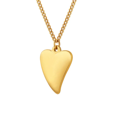 New French Gentle Delicate Little Heart Necklace Design Stainless Steel Necklace