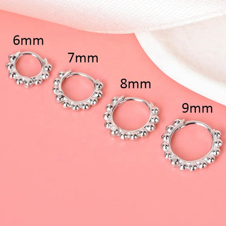 New Bulk Fashion Fine Jewelry Earrings Wholesale Rose 18k Gold Plated Cartilage Hinged Huggie 925 Sterling Silver Hoop Earrings