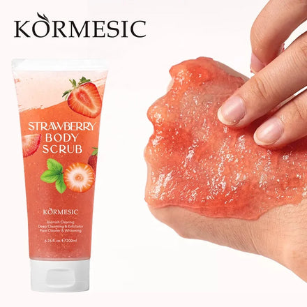 OEM Wholesale Custom Package Fruit Natural Bulk Clearing Private Label KORMESIC Organic Body Scrub