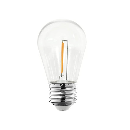 S14 Filament Bulb for Solar String Lights E27 E26 5V 24V 110V 220V 1W PC Cover Warm White Led Light Bulbs