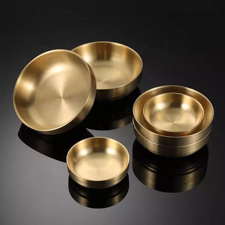 304 Stainless Steel Double-Walled Bowl Eco-Friendly Insulated Soup and Ice Cream Mixing Bowl Home Kitchen Accessory