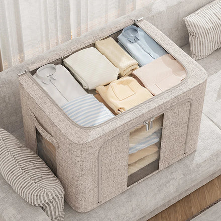 Custom 100L 88L 66L Storage Box Waterproof Folding Closet Family Storage Box Organising Storage Boxes