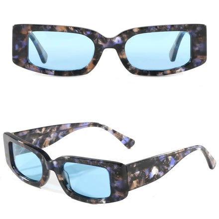 GS5041 New Designer Eyeglasses Frames 2023 Trendy Polarized High End Small Rectangle Handmade Acetate Sunglasses Sun Glasses
