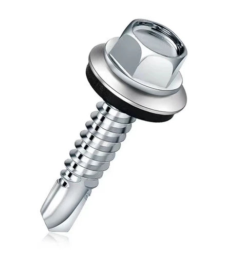 Hot Selling Stainless Steel EPDM DIN7504K Metric/Inch Hex Head Self Drilling Screws Class 4.8 & 6.8 for Building Construction