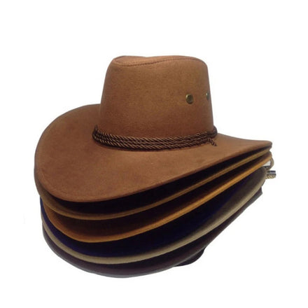 MIO Wholesale American Western Cowboy Hat Outdoor Men's Big Brim Cow Hat Vintage Cowboy Hats Cheap