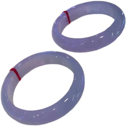 Burmese Jadeite Jade Bangle Gemstone Lavender Violet Color Bracelet Jade Bangles for Women