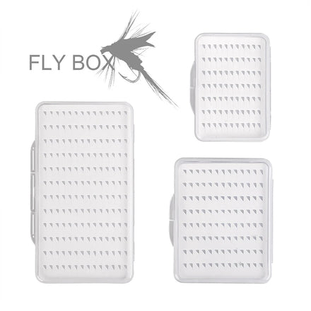 ABS Super Thin Transparent Single Side Fishing Tray Clear Fly Fishing Tackle Box