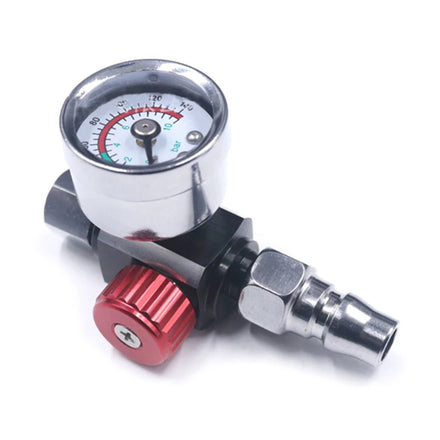 MINI Aluminum Spray Gun Barometer Air Regulator Paint Sprayer Universal Pressure Gauge Control Valve Low Temperature Resistant