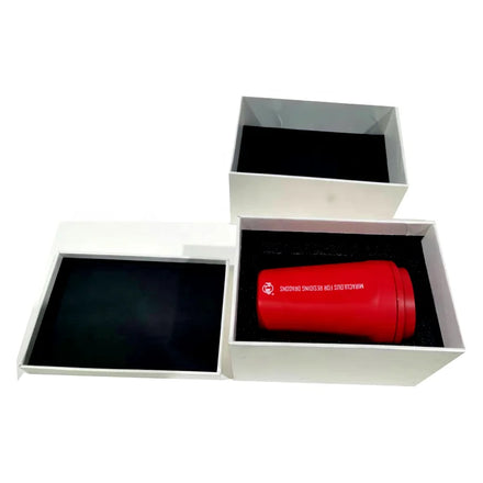 Luxury Custom Printed Portable Rigid Paper Board Packaging Box with Handle Custom Color & Logo for Water Cups and Gift Items