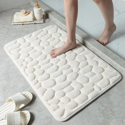 Microfiber Bath Rug Non Slip Absorbent Thick Soft Washable Room Rugs Floor Carpet Bathroom Mat