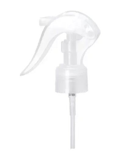 China Good Quality PP All Plastic Mini Spray Trigger 28/410 Pump Sprayer Non Spill Smooth Ribbed Aluminum Closure Bottles