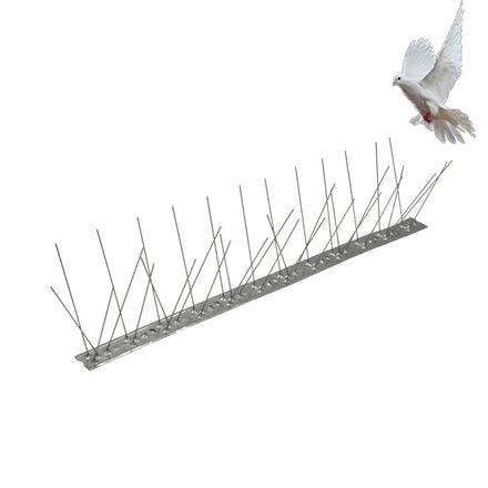 Defender Solid Stainless Steel Bird Spikes Kit-Eco-Friendly Disposable Pest Control for Birds