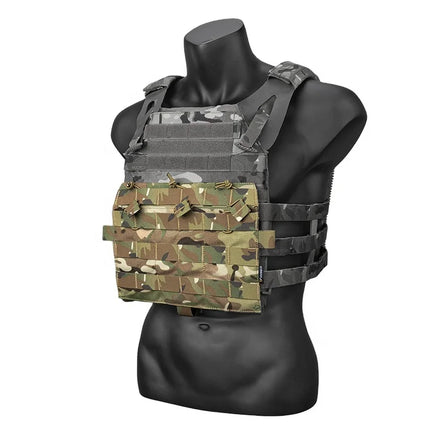 IDOGEAR Tactical Triple 5.56 Mag Pouch 500D Nylon Camo Tactical Vest Magazine Pouch Panel for AVS & JPC2.0 Vest