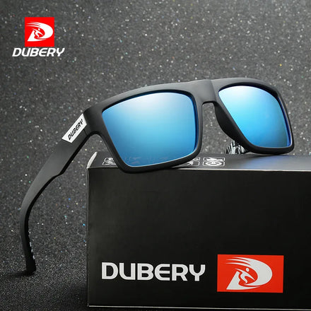 DUBERY Brand Design Polarized Sunglasses Men Driver Shades Male Vintage Sun Glasses for Men Square Colorful Summer Oculos D918